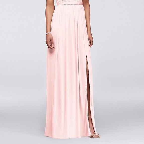 David’s Bridal Petal Bridesmaid dress long - Picture 2 of 5